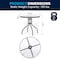 Flash Furniture Round Patio Table Set And Umbrella, 6 pcs., 31-1/4"; 21-1/4" X Clear GM-202012-BK-GG - alternate 10